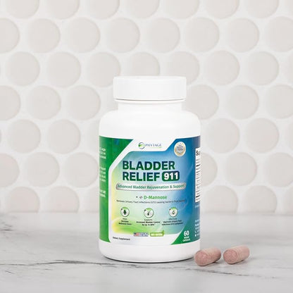 Bladder Relief 911 Detoxifying Strength - for Men and Women Provides Bladder Support, 60 Veggie Capsules - 3 Pack