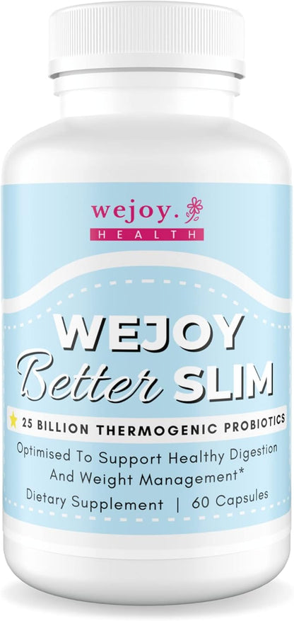 Better Slim - Thermogenic Probiotics for Women, Bloating Relief, Appetite Suppressant for Weight Loss, Detox Cleanse Probiotics for Digestive Health, Lactobacillus Acidophilus Probiotic