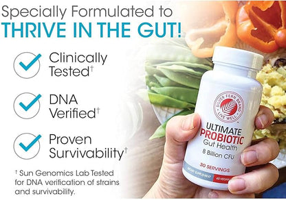Silver Fern Gut Rehab Kit - 30 Day Supply - Cleanse Daily Detox (1 Bottle = 120 Capsules) & Ultimate Probiotic (1 Bottle = 60 Capsules) - Immunoglobulins & Spore Forming Probiotics