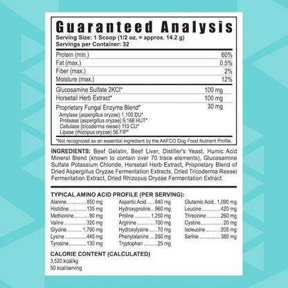 Youngevity Arthrydex Complete Nutritional Supplement | Vitamins Probiotics Enzymes | Pets Healthy Bones & Joints -1 lb Canister (Pack of 4)