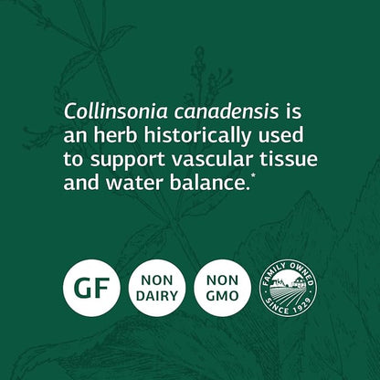Standard Process Collinsonia Root - Whole Food Vascular Supplement, Digestive Health, Bladder Support, Digestion, and Kidney Support with Collinsonia Root -150 Capsules