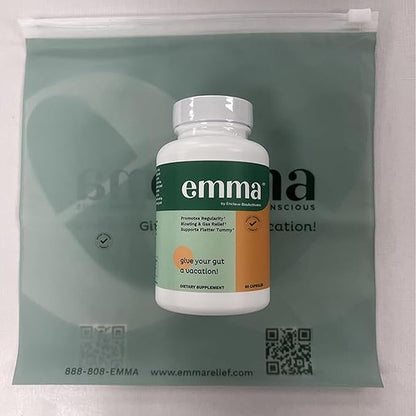 Emma Doctors Endorsed Gut Health Supplement - 60 Capsules - Relief from Gas and Bloating, Repairs Leaky Gut with Magnesium, Berberine, Vitamin D, Quercetin & More - Gut Health & Colon Cleanse Formula