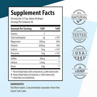 Waiora Essential Trace Minerals | Help Replenish Key Trace Minerals | 60+ Ionic Trace Minerals | Support Body’s Essential Functions, pH Balance | Plus Electrolytes for Hydration (4 Bott /192 serv)