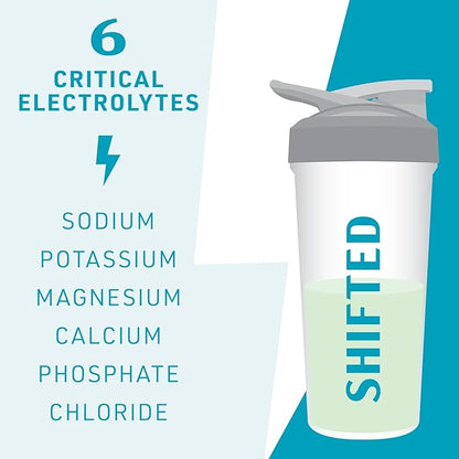 SHIFTED Electrolytes Powder, High-Performance Hydration Electrolyte Drink Mix with Magnesium, Vitamin C, Zinc, Taurine, Potassium, Coconut Water & Pomegranate Juice Powder, Lime Margarita, 30 Servings