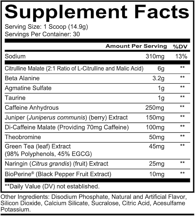 REDCON1 Total War Preworkout, Sour Gummy Bear - Pump, Endurance & Energy Boosting Workout Supplement - Caffeinated Pre Workout Powder with Taurine, Green Tea + Di Caffeine Malate (15 Servings)