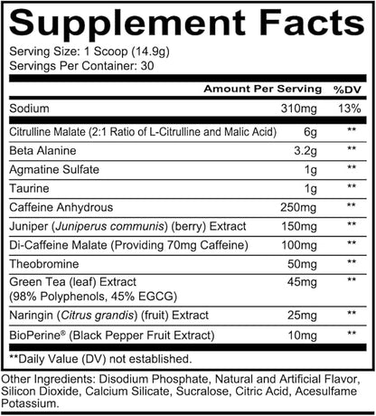REDCON1 Total War Preworkout, Sour Gummy Bear - Pump, Endurance & Energy Boosting Workout Supplement - Caffeinated Pre Workout Powder with Taurine, Green Tea + Di Caffeine Malate (15 Servings)
