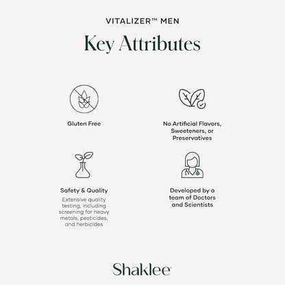 Shaklee - Vitalizer™ Men - Advanced Nutrition Vita-Strips® with Vitamins, Minerals, Omega-3s, Probiotics & More for Heart, Joint, Immune, Bone, Digestive Health & Physical Energy - 30 Vita-Strips®