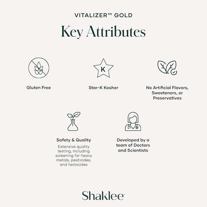 Shaklee - Vitalizer™ Gold: Advanced Nutrition for Adults Over 50 - Vitamins, Minerals, Phytonutrients, Omega-3s, Probiotics & More - Feel Healthier Every Day - 30 Vita-Strips®