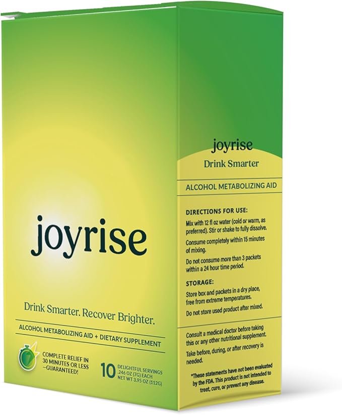 Pre or Post-Drinking Aid (1 Box) (10 Stick Packs) | Powder | (Patented Formula) (Guaranteed to Work in 30min Or Less)