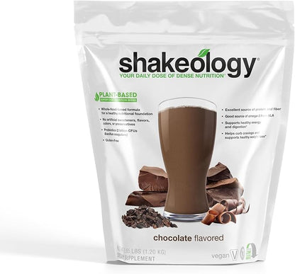 Shakeology Vegan Protein Powder - Gluten Free, Superfood Protein Shake - Helps Support Healthy Weight Loss, Lean Muscle Support, Gut Health, Manage Effects of Stress, Chocolate - 30 Servings