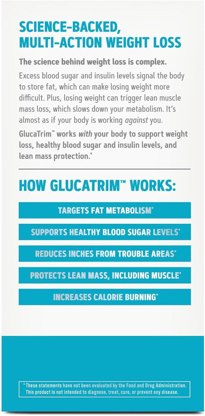 GNC Total Lean GlucaTrim - 120 Capsules (60 Servings)