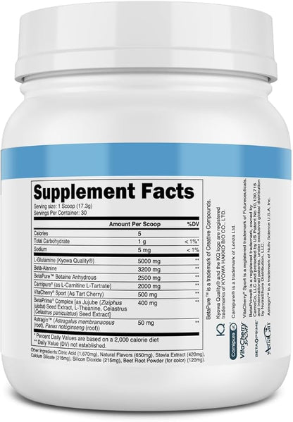 Transparent Labs Post - Post-Workout Recovery Muscle Builder with L-Glutamine, Beta-Alanine and BetaPure Betaine Anhydrous for Muscle Recovery and Muscle Building - 30 Servings, Strawberry Lemonade