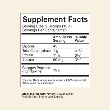 Great Lakes Wellness Collagen Peptides Powder for Skin, Hair, Nails, Joints & Digestion - Vanilla Flavored - Quick Dissolve Hydrolyzed, Non-GMO, Kosher - 10 oz - Packaging May Vary