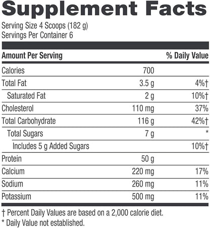 GNC Pro Performance Weight Gainer Protein Powder | Increase Muscle Mass | Banned Substance Tested | Vanilla Ice Cream | 6 Servings