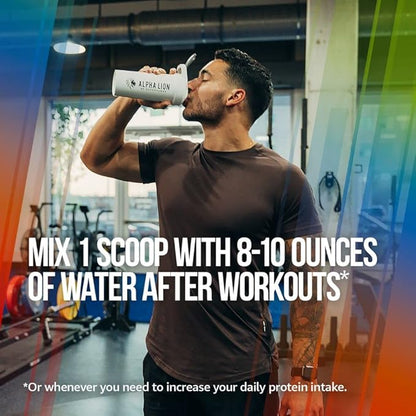 ALPHA LION Superhuman Whey Protein Powder, Great Tasting Pure Whey Protein Isolate, Low Carb, Low Sugar, No Bloat Post Workout, Muscle Recovery & Growth (28 Servings, Anabolic Cereal)