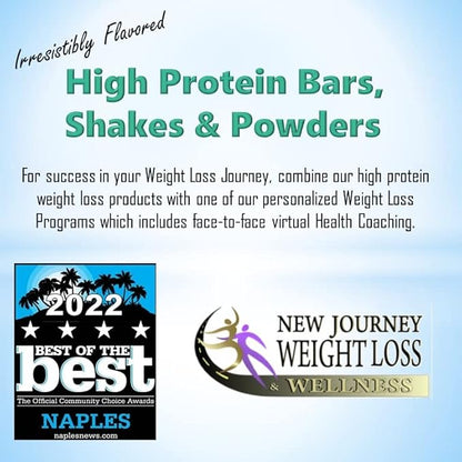 Lemon Meringue Bar - New Journey Weight Loss & Wellness - High Protein Meal Replacement Nutrition Bar (7 bars/box)