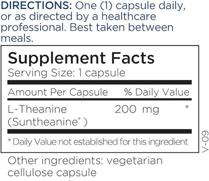 Metabolic Maintenance L Theanine - 200mg L-Theanine Supplement to Support Healthy Focus & Relaxation - L-Theanine Suntheanine Amino Acid for Supporting Stress Response (120 Capsules)