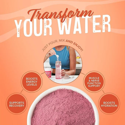 JUNP Electrolytes Powder No Sugar No Carbs – Orchard Fresh Juicy Peach Drink Mix - Potassium & Salt Electrolyte Hydration Powder Zero Calorie Sugar Free Electrolyte Powder, Keto Friendly, 180 Servings