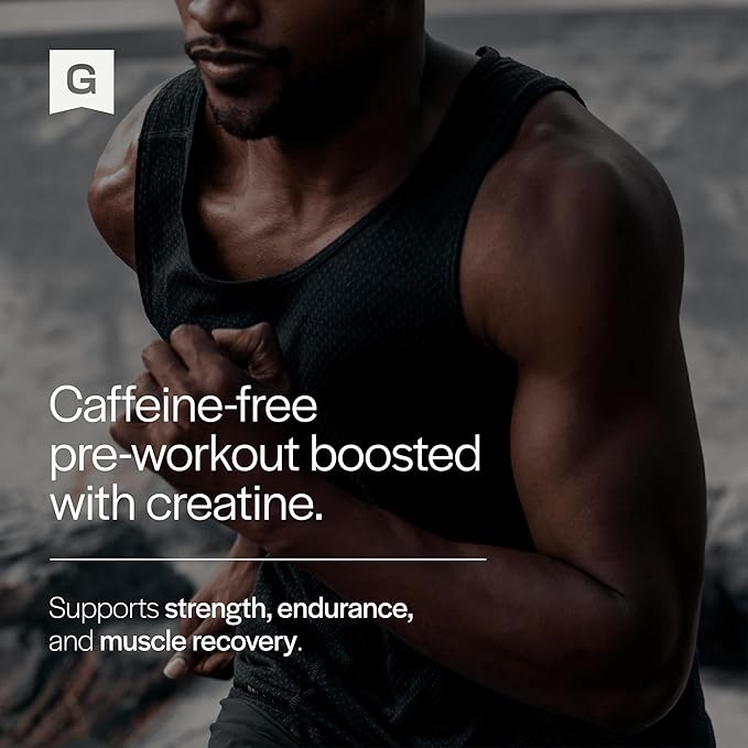 Gainful Pre Workout Powder, Caffeine Free with Creatine, L Citrulline, Beta Alanine, BCAA's, Energy & Muscle Support, Watermelon, 14 Servings