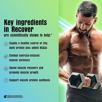 BODi Recover Whey Protein Powder Blend– Post-Workout Chocolate Whey Supplement for Muscle Recovery with 20g Protein, BCAAs, Pomegranate Extract - Fast Recovery - 20 Serving Tub