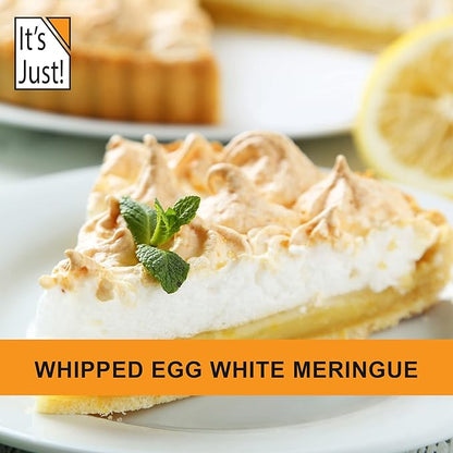 It's Just! - Egg White Protein Powder, Dried Egg Whites Protein, Meringue Ingredient, Non-GMO, USA Farms (Unflavored, 20oz)