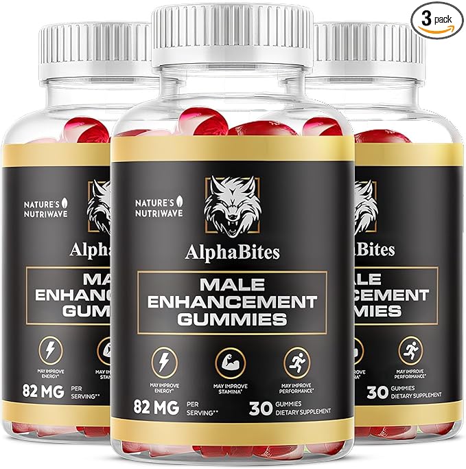 AlphaBites Gummies for Men Support Supplement - Original Formula, 30 Gummies, 3 Month Supply