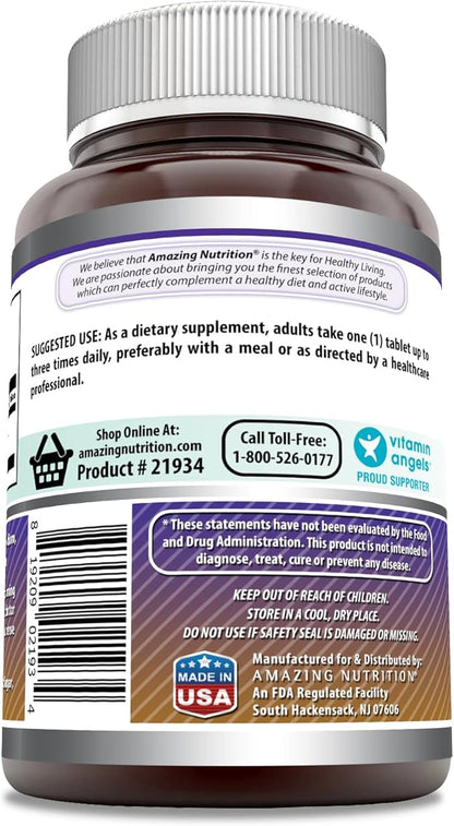 Amazing Formulas L-Arginine 1000mg Tablets | Amino Acid Supplement for Women & Men | Non-GMO | Gluten Free | Made in USA (240 Count)