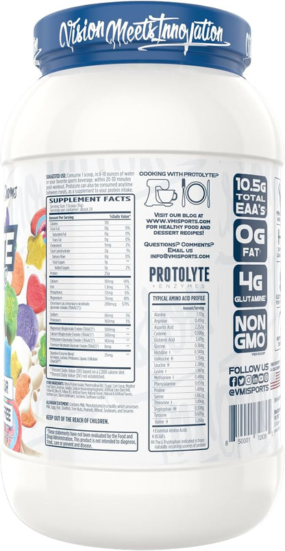 VMI Sports | ProtoLyte Whey Isolate Protein Powder | Low Calorie Whey Protein Powder for Weight Loss | Protein Powder for Muscle Gain | Digestive Enzymes | Non-GMO (Marshmallow Charms, 1.6 Pounds)