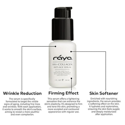 RAYA HA + Collagen Serum (502) | Premium Anti-Aging Serum for Face | Intensive Face Moisturize Serum | Helps Reduce Age Lines and Wrinkles | Firms and Softens Skin for All Ages