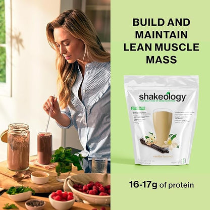 Shakeology Vegan Protein Powder - Gluten Free, Superfood Protein Shake - Helps Support Healthy Weight Loss, Lean Muscle Support, Gut Health, Manage Effects of Stress, Vanilla - 30 Servings