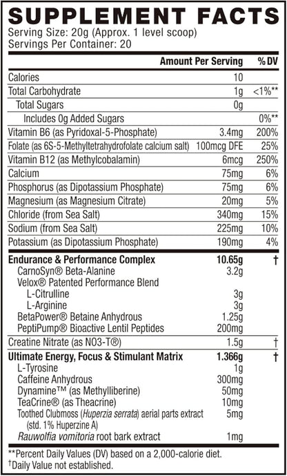 Cellucor C4 Ultimate Pre Workout Powder - Sugar Free Preworkout Energy Supplement for Men & Women - 300mg Caffeine + TeaCrine + Dynamine + Creatine - Freedom Bombsicle, 20 Servings