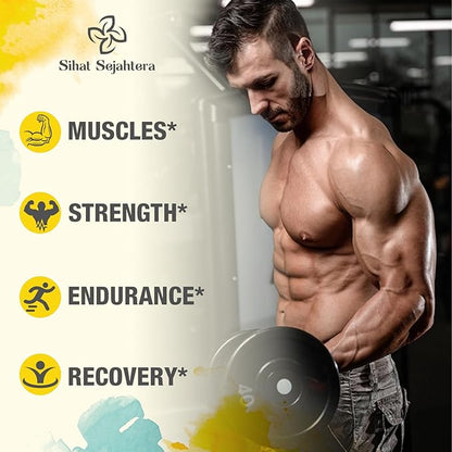 8-in-1 Creatine Monohydrate with BCAA & HMB, 5000 mg for Men & Women, Creatine Chews for Muscle, Recovery, Endurance & Strength, High Absorption, Lemon Flavor, Sugar-Free, 90 Tablets