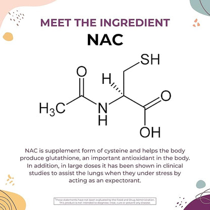 Body Kitchen Mega NAC (N-Acetyl Cysteine) 600 mg with Quercetin, Supports Respiratory Health and Immune Function and Promotes Liver and Kidney Detox, Veggie Caps, (Pack of 2)