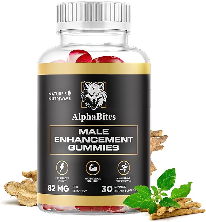 AlphaBites Gummies for Men Support Supplement - Original Formula, 30 Gummies, 1 Month Supply