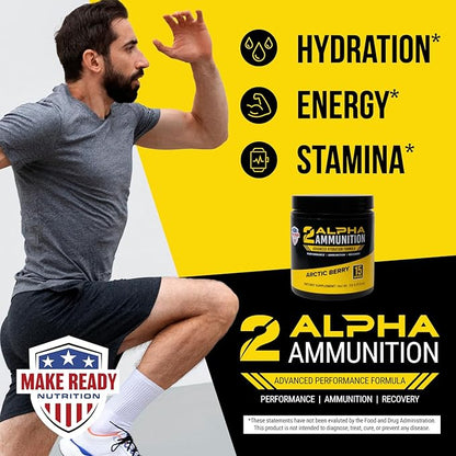 2 Arctic Berry- 312g | Hydration Powder, Energy Drink Powder, and Immune Support Supplement for Shooting Sports - with Vitamin C, Calcium, Potassium, D-Ribose, Magnesium and Zinc