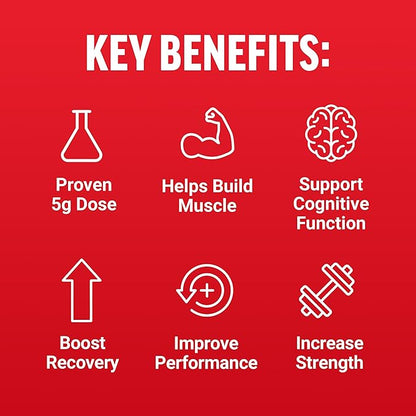 Force Factor Creatine Gummies, Creatine Monohydrate for Muscle Gain, More Strength, and Faster Recovery, Clinically Studied Creatine 5g Dose, Mixed Berry, 30 Servings