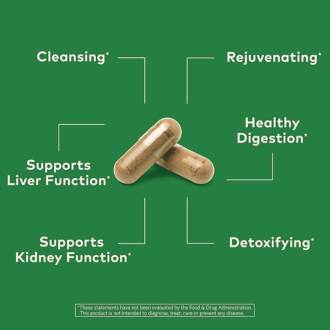 Organic India Liver and Kidney Cleanse Detox Repair - Herbal Supplement - Detoxify & Rejuvenate, Supports Healthy Liver & Kidney Function, Vegan, USDA Certified Organic, Non-GMO - 90 Capsules