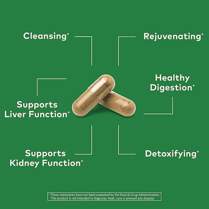Organic India Liver and Kidney Cleanse Detox Repair - Herbal Supplement - Detoxify & Rejuvenate, Supports Healthy Liver & Kidney Function, Vegan, USDA Certified Organic, Non-GMO - 90 Capsules