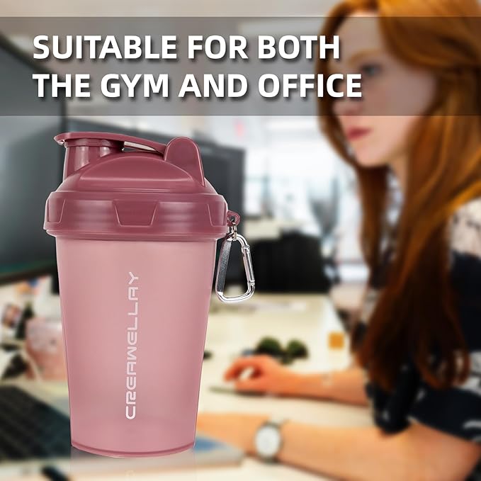 3 Pack Shaker Bottles for Protein Mixes, 17 oz Small Protein Shaker Bottle with Handle, Gym Shaker Cups with Blending Ball for Pre Workout, BPA-Free & Dishwasher Safe (Black, White, Pink)