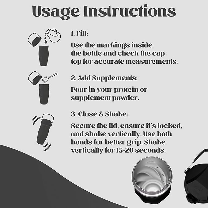 Shaker Bottle –26oz Double Wall Stainless Steel, No Mixing Tools Needed,Ideal for Protein Shakes,Water, Smoothies, Cocktails –Leak-Proof, Copper-Insulated, BPA-Free (Pink)