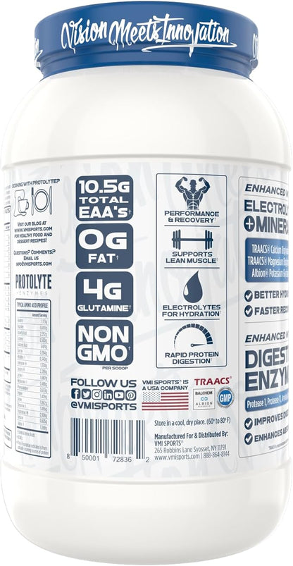VMI Sports | ProtoLyte Whey Isolate Protein Powder | Low Calorie Whey Protein Powder for Weight Loss | Protein Powder for Muscle Gain | Digestive Enzymes | Non-GMO (Marshmallow Charms, 1.6 Pounds)