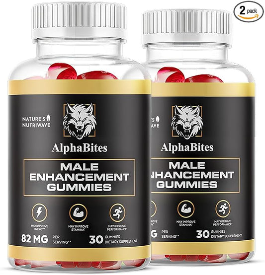 AlphaBites Gummies for Men Support Supplement - Original Formula, 30 Gummies, 2 Month Supply