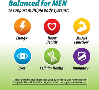 Nature's Way Alive! Garden Goodness Men's Multivitamin, One Serving of Veggies and Fruits**, High Potency B-Vitamins, 60 Tablets