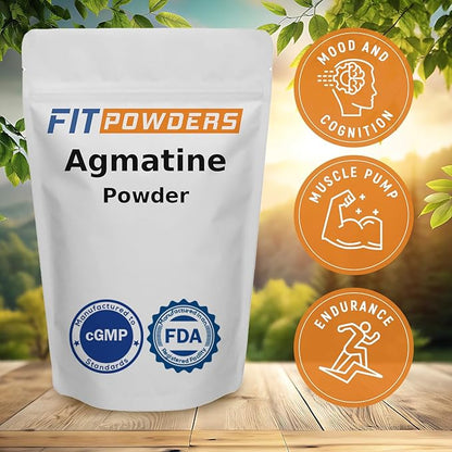 Agmatine Sulfate Powder 500 Grams (Multiple Sizes) Strength and Pump (Nitric Oxide) 100% Pure Agmatine Powder, Vegan, Gluten-Free