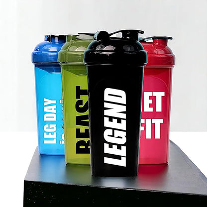 AYU [4 Pack] 24 OZ Shaker Bottle For Protein Mixes, Dishwasher Safe, Shaker Cups For Protein Shakes, Pre-Workout Shaker Cups, Blender Shaker Bottle Pack, Protein Shake Cup