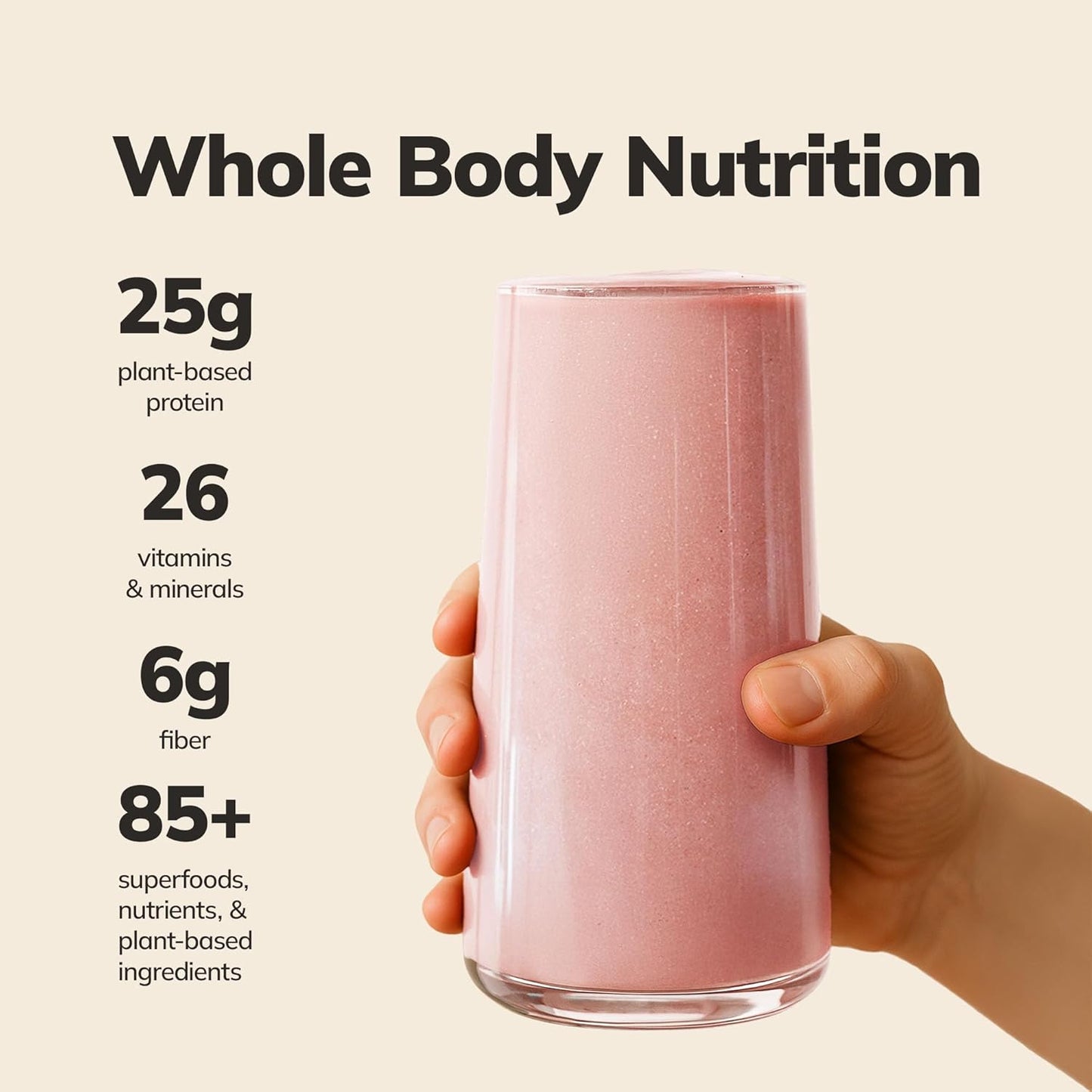 Ka’Chava Whole Body Meal Shake Coconut Acai – Vegan Protein Powder with 85+ Superfoods & Greens – Plant-Based Meal Replacement with Probiotics & Digestive Enzymes – Gluten & Dairy Free (15 Servings)