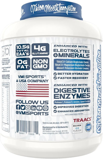 VMI Sports | ProtoLyte Whey Isolate Protein Powder | Low Calorie Whey Protein Powder for Weight Loss | Protein Powder for Muscle Gain | Digestive Enzymes | Non-GMO (Marshmallow Charms, 4.6 Pounds)