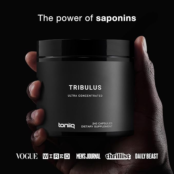 32,500mg 25:1 Concentrated Extract High Strength Tribulus Terrestris for Men - 95% Saponins - 1300mg Concentrated Extract Formula - 240 Caps