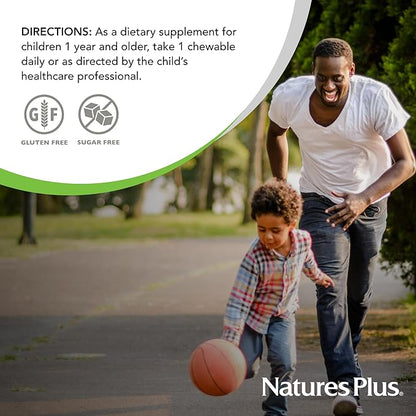 Natures Plus Animal Parade Probiotic, Mixed Berry - 30 Chewables - Children’s Digestion Supplement - Supports Gut Health & Immune Function - Vegan, Gluten Free - 30 Servings