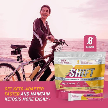 Real Ketones BHB Exogenous Ketones Drink Mix Packets Keto Electrolytes Powder Packets No Sugar with 4 Main Fasting Electrolytes Plus Hydrating Patented Keto BHB - 30 Count Raspberry Lemonade